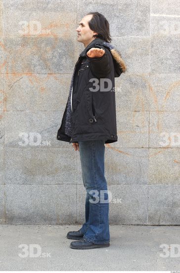 Calf Whole Body Head Man T poses Casual Average Overweight Street photo references