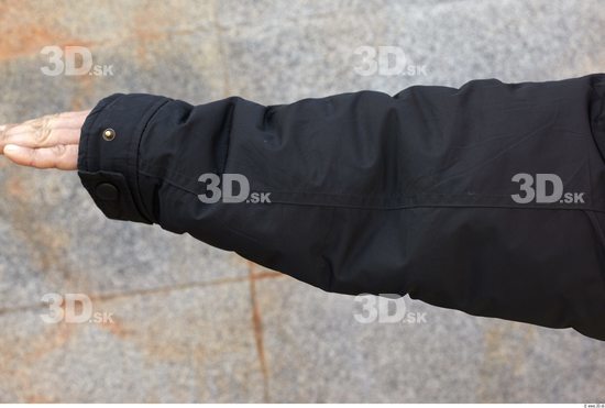 Forearm Head Man Casual Windbreaker Average Overweight Street photo references