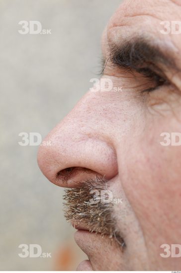 Nose Head Man Slim Overweight Street photo references