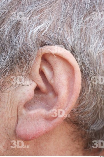 Ear Head Man Slim Overweight Street photo references