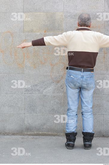 Whole Body Head Man T poses Casual Slim Overweight Street photo references