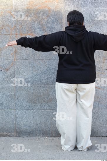 Whole Body Head Man Woman T poses White Casual Overweight Bald Street photo references