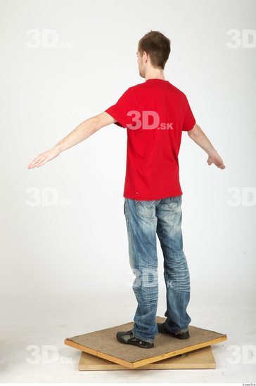 Whole Body Man Animation references Casual Slim Studio photo references