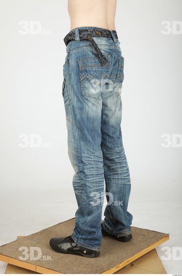 Leg Whole Body Man Casual Jeans Slim Studio photo references