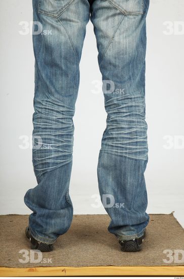 Calf Whole Body Man Casual Jeans Slim Studio photo references