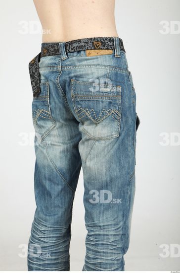 Thigh Whole Body Man Casual Jeans Slim Studio photo references