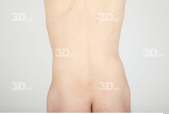 Whole Body Back Man Nude Casual Slim Studio photo references