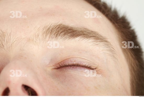 Eye Whole Body Man Casual Slim Studio photo references