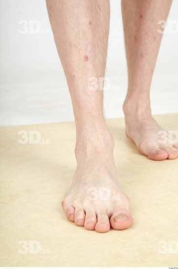 Foot Whole Body Man Nude Casual Slim Studio photo references