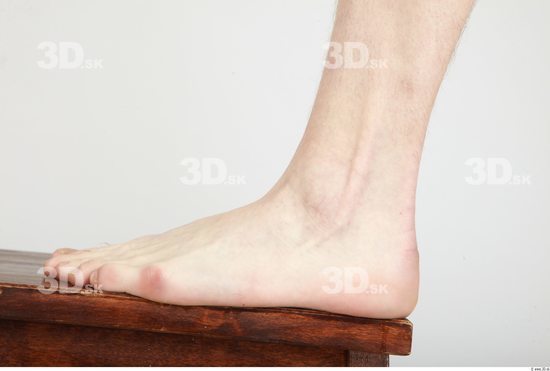 Foot Whole Body Man Nude Casual Slim Studio photo references