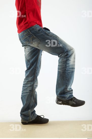 Whole Body Man Animation references Casual Jeans Slim Studio photo references