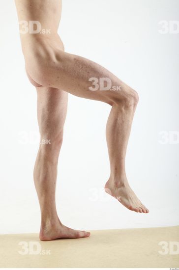 Leg Whole Body Man Animation references Nude Slim Studio photo references