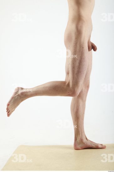 Leg Whole Body Man Animation references Nude Slim Studio photo references