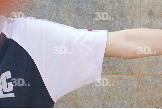 Arm Man White Sports T shirt Slim