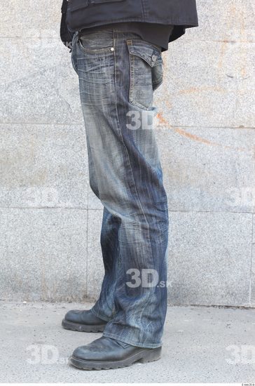 Leg Head Man Casual Jeans Average Overweight Street photo references