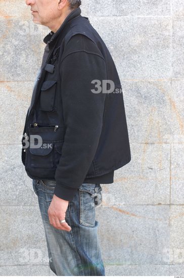 Arm Head Man Casual Jacket Average Overweight Street photo references