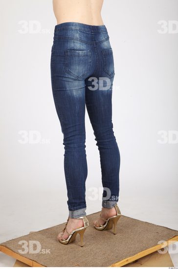 Leg Whole Body Woman Animation references Casual Jeans Average Studio photo references