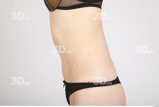 Belly Whole Body Woman Animation references Casual Underwear Average Studio photo references