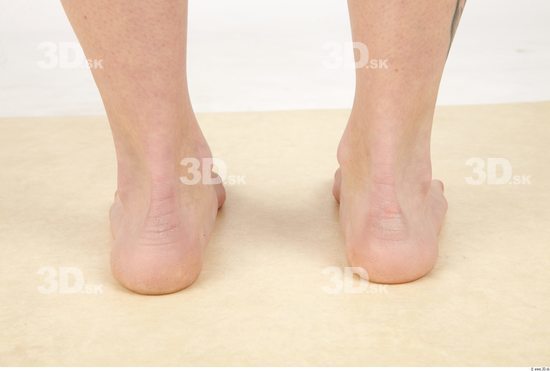 Foot Whole Body Woman Animation references Nude Casual Average Studio photo references