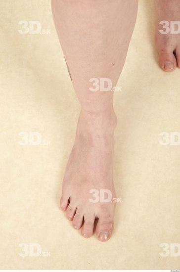 Foot Whole Body Woman Animation references Nude Casual Average Studio photo references