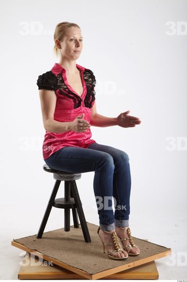 Whole Body Woman Artistic poses Casual Average Studio photo references