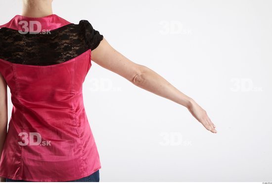 Arm Whole Body Woman Animation references Casual Blouse Average Studio photo references