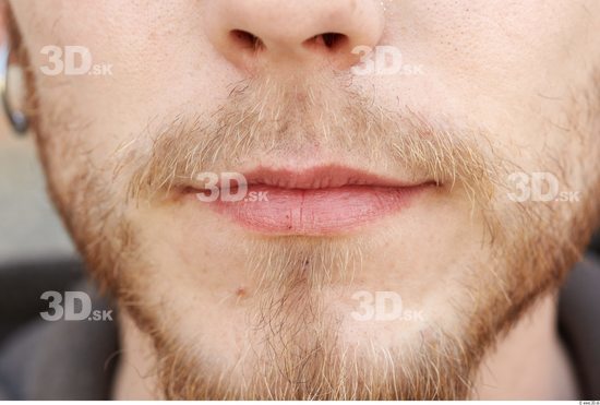 Mouth Man White Average Bearded