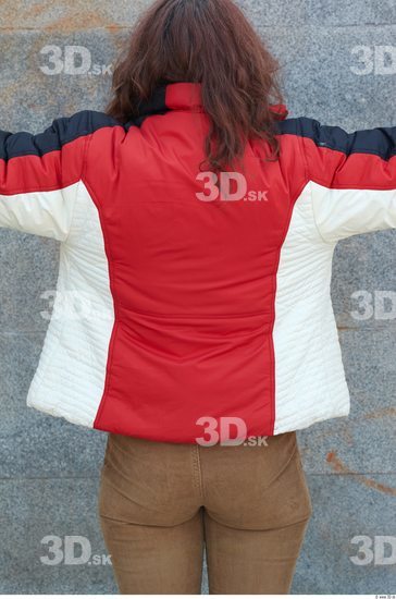 Upper Body Woman White Casual Jacket Slim