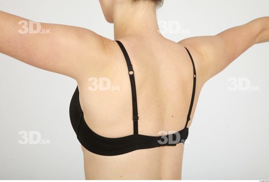 Whole Body Back Woman Animation references Casual Underwear Bra Slim Studio photo references