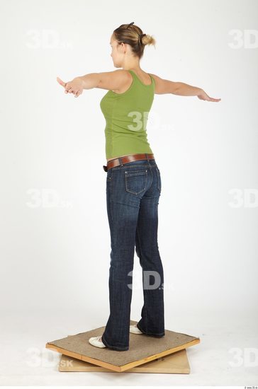 Whole Body Woman Animation references T poses Casual Slim Studio photo references