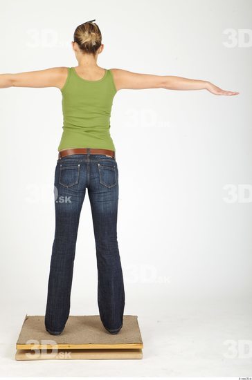 Whole Body Woman Animation references T poses Casual Slim Studio photo references