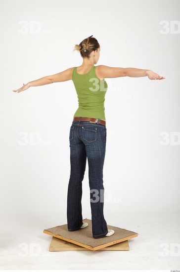 Whole Body Woman Animation references T poses Casual Slim Studio photo references