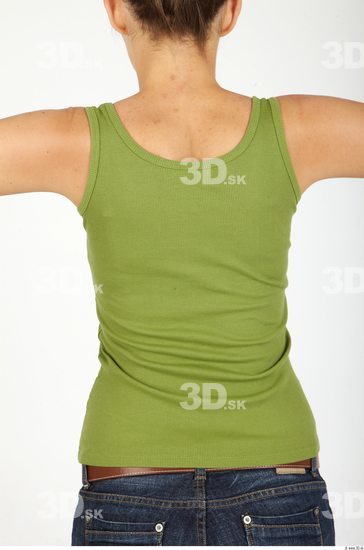 Upper Body Whole Body Woman Casual Singlet Slim Studio photo references