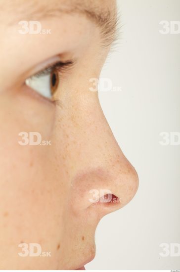 Nose Whole Body Woman Casual Slim Studio photo references