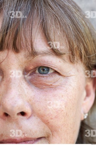 Eye Woman White Overweight Wrinkles