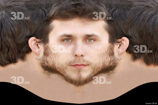 Head Man White Jewel Head textures Bearded