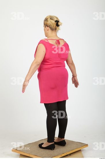 Whole Body Woman Casual Overweight Studio photo references