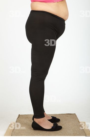 Leg Whole Body Woman Casual Overweight Leggings Studio photo references