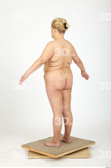 Whole Body Woman Nude Casual Overweight Studio photo references