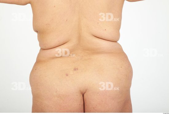 Whole Body Back Woman Nude Casual Overweight Studio photo references