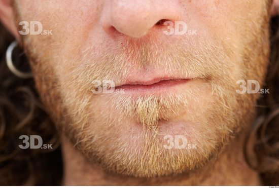 Mouth Man White Slim Bearded