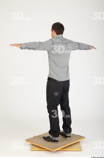 Whole Body Man Animation references T poses Casual Athletic Studio photo references