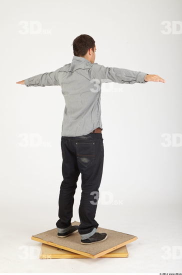 Whole Body Man Animation references T poses Casual Athletic Studio photo references