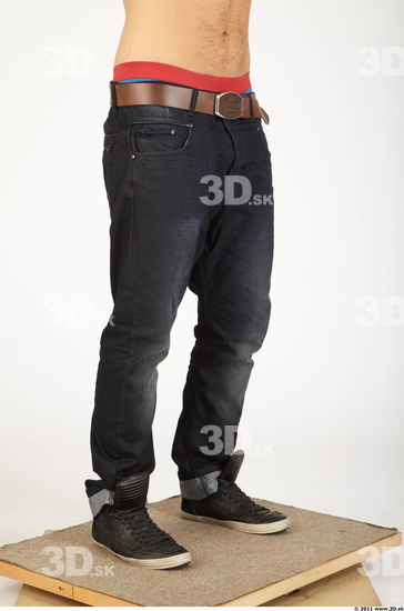 Leg Whole Body Man Animation references Casual Jeans Athletic Studio photo references