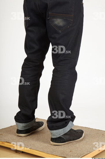 Calf Whole Body Man Animation references Casual Jeans Athletic Studio photo references