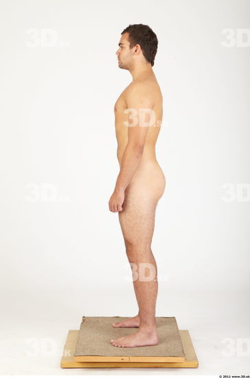 Whole Body Man Animation references Nude Casual Athletic Studio photo references