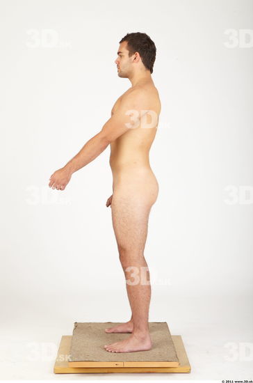 Whole Body Man Animation references Nude Casual Athletic Studio photo references