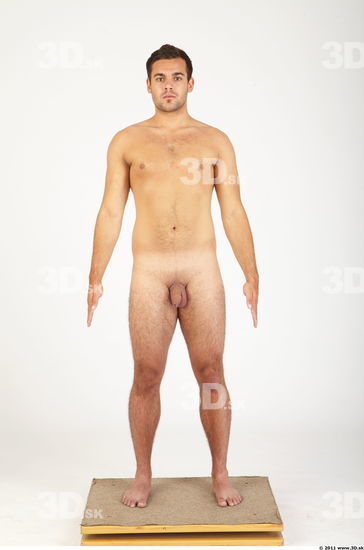 Whole Body Man Animation references Nude Casual Athletic Studio photo references