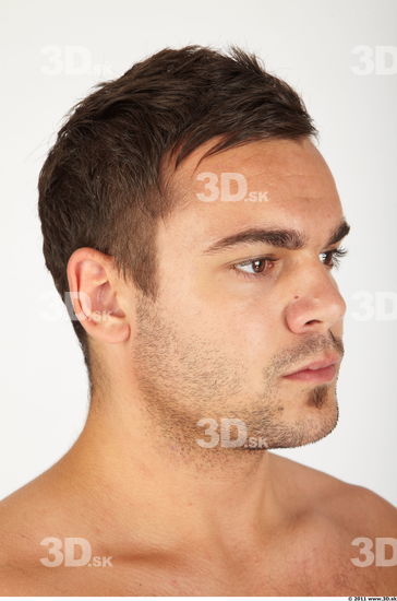 Whole Body Head Man Animation references Casual Athletic Bearded Studio photo references