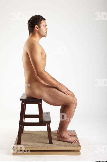 Whole Body Man Artistic poses White Nude Athletic